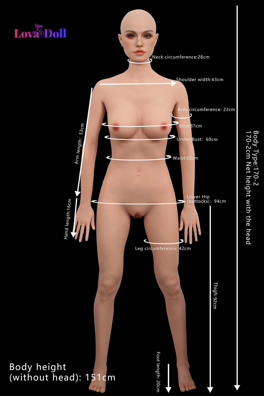 Golden Bunny Temptress Silicone Full Body Adult from LovaDoll