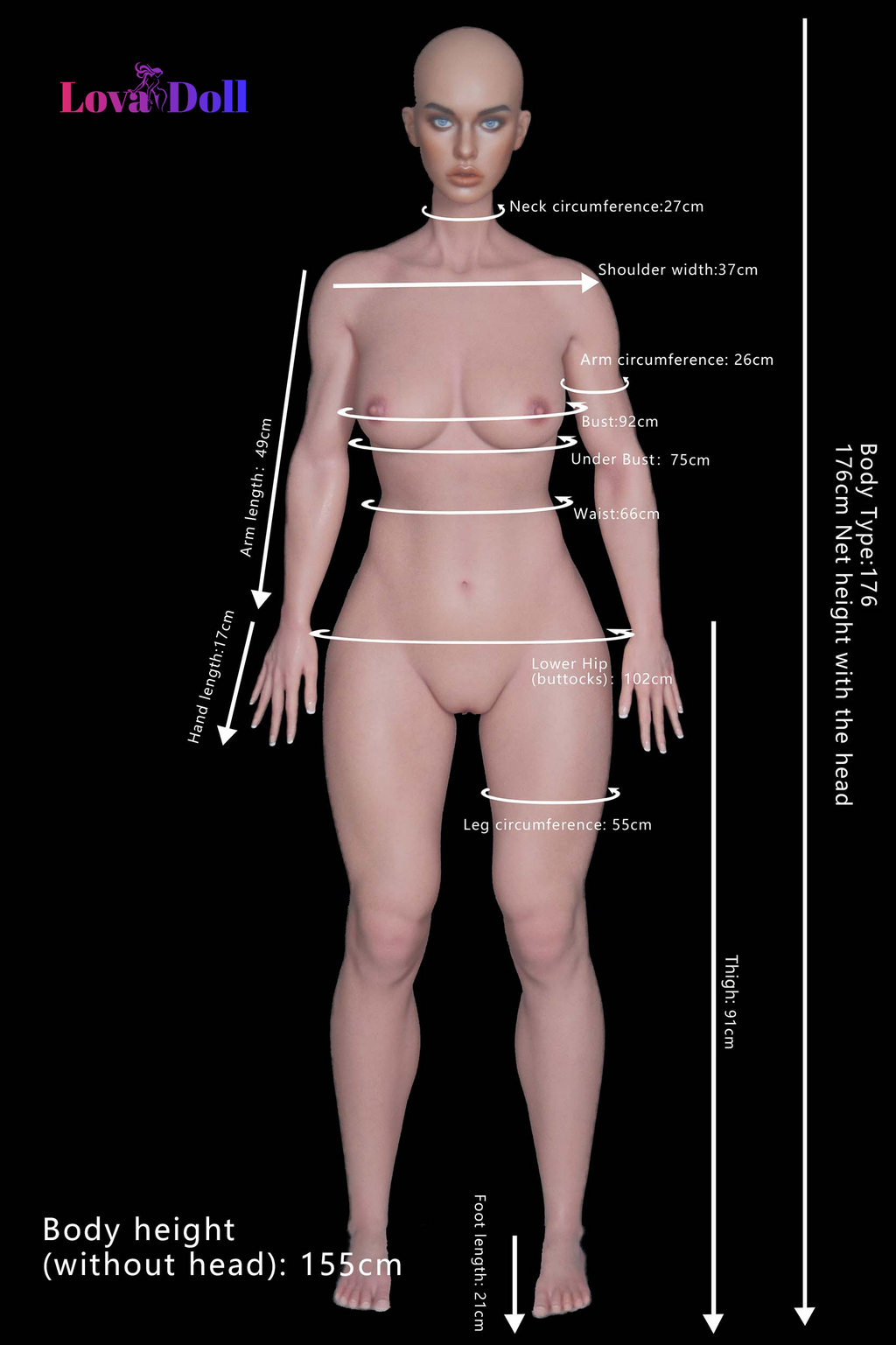 Scarlet Beret Muse Silicone Full Body Adult from LovaDoll